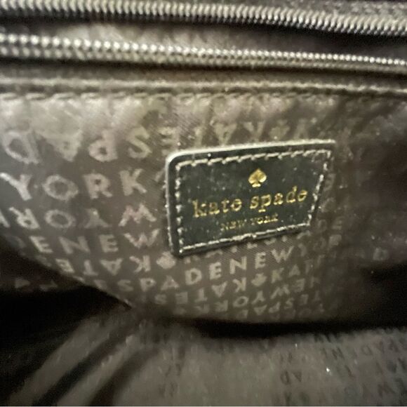 Kate Spade Purse - Totebag - Cream & Black - Y2k Shoulder Purse - Crossbody Bag - Picture 9 of 12